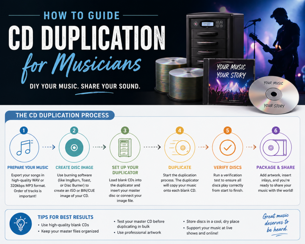 First Cd CD Duplication How To Guide For Musicians, CD Printing Service