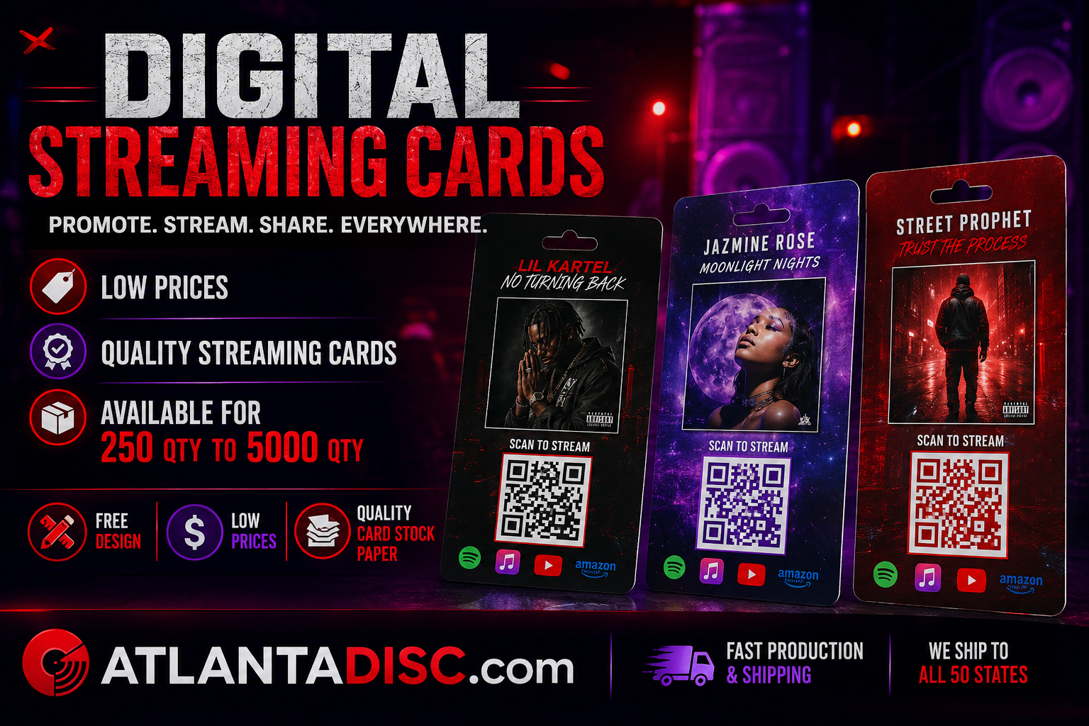 digital Streaming Cards