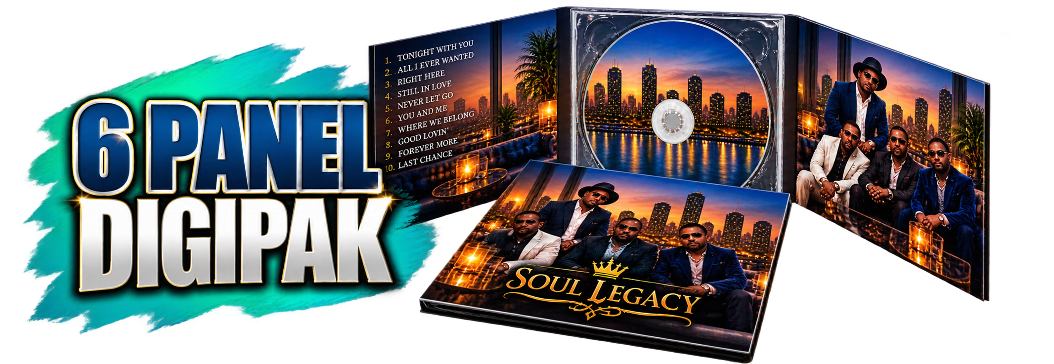 6 Panel Soul Legacy Digipak Mockup